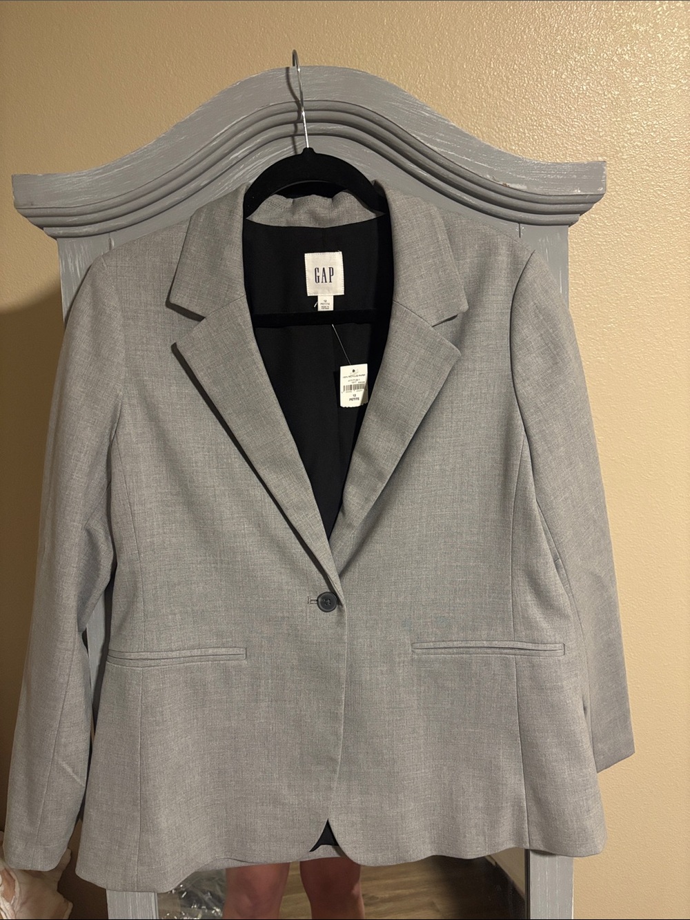 NWT GAP Women's Light Gray Single-Button Blazer